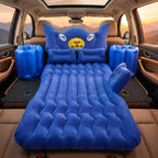 Inflatable Car Bed Set With Lion Head Pillow And Cushions For Comfortable Travel Sleeping (1 Set)