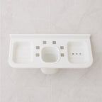 4777 4 In 1 Plastic Soap Dish And Plastic Soap Dish Tray Used In Bathroom And Kitchen Purposes.