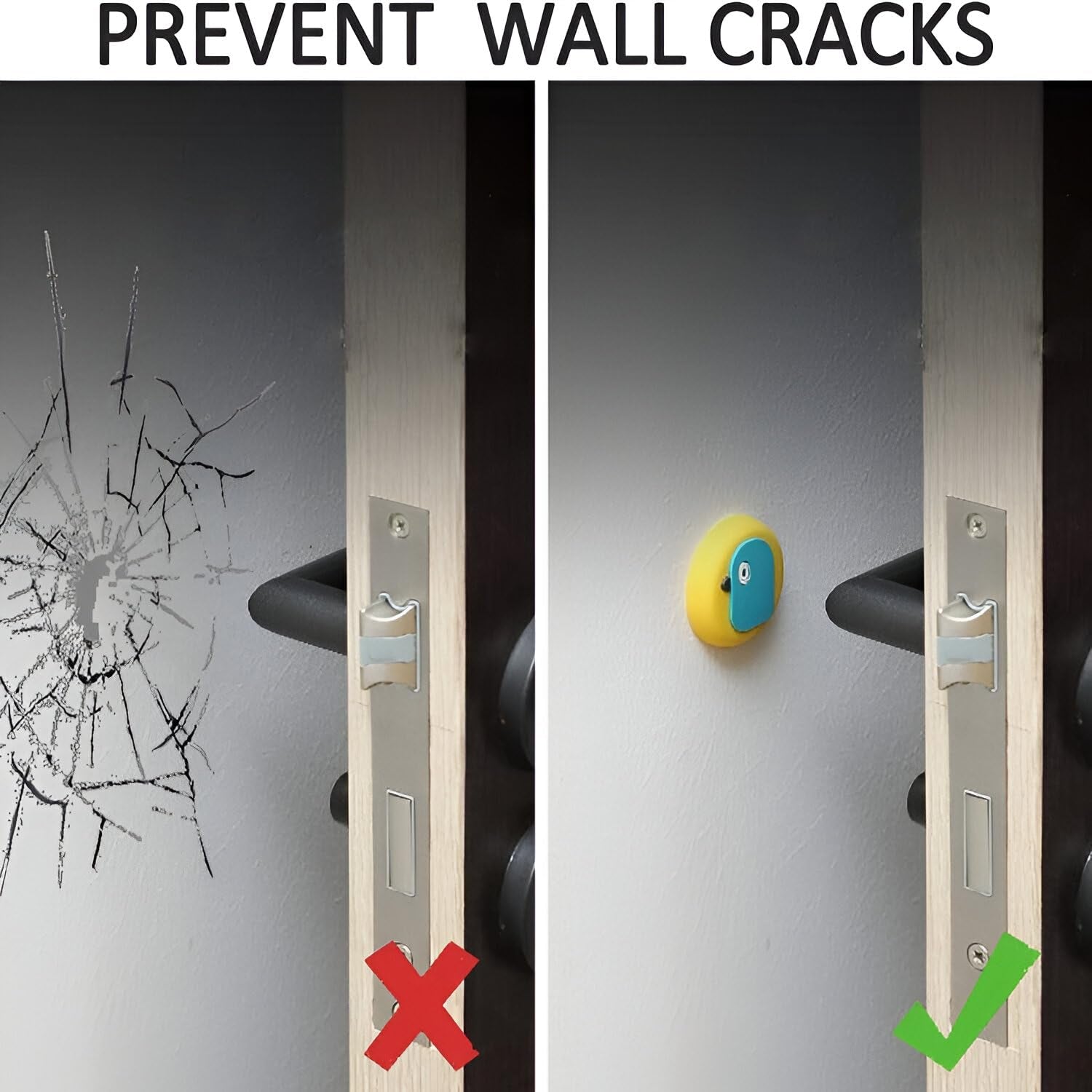 Cute Cartoon  Fruit Design Wall Door Stopper Bumper  (1 Pc Mix Design)