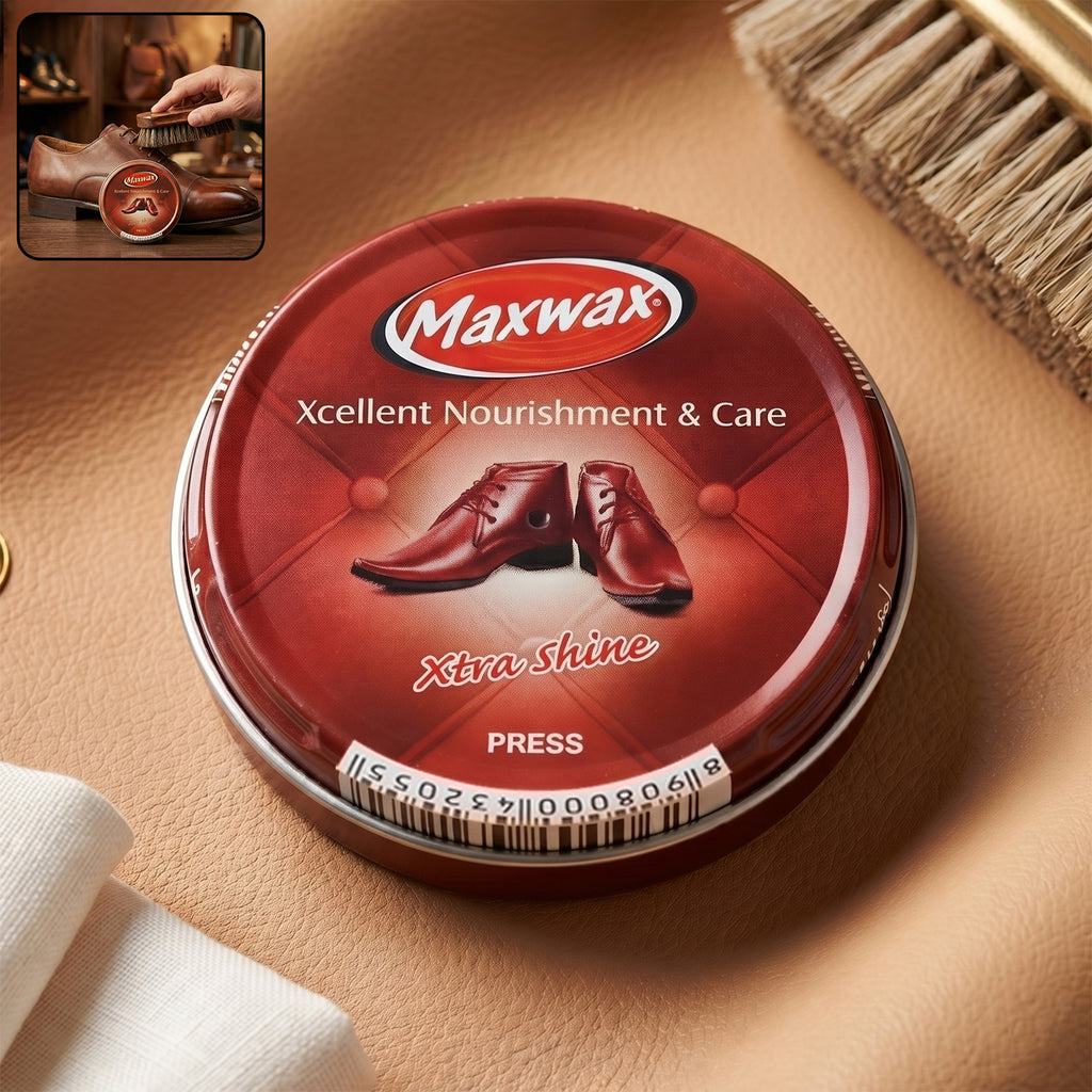 Maxwax Brown Shoe Polish Cream (1 Pc 40 Gm)