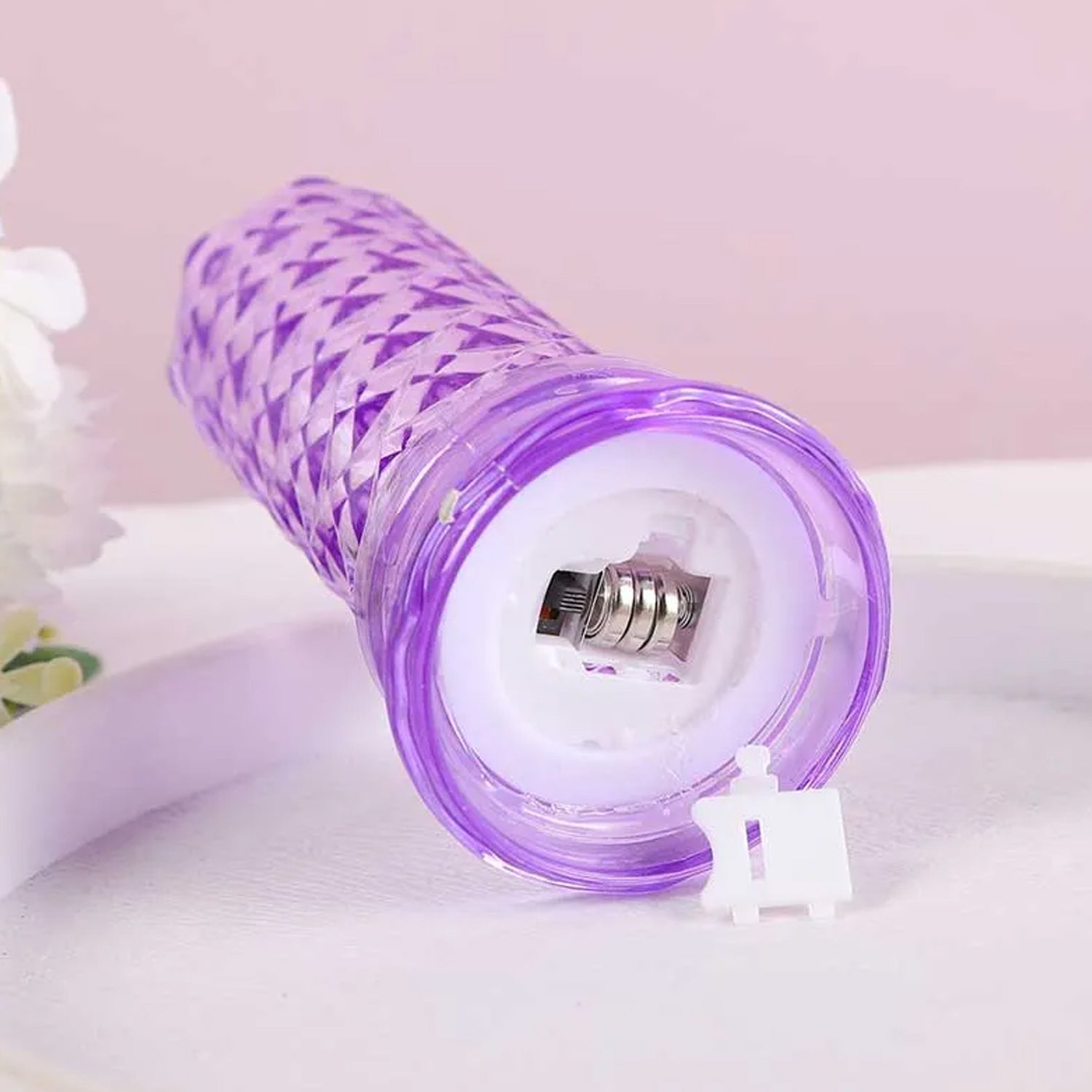 Candles For Home Decoration Crystal Candlelight (1 Pc  Multicolor)