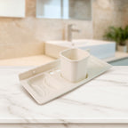 4 In 1 Wall-mounted Bathroom Organizer - (1 Pc)