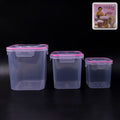 Kitchen Storage Container Set Of 3 Pcs (250 500 1000 Ml)