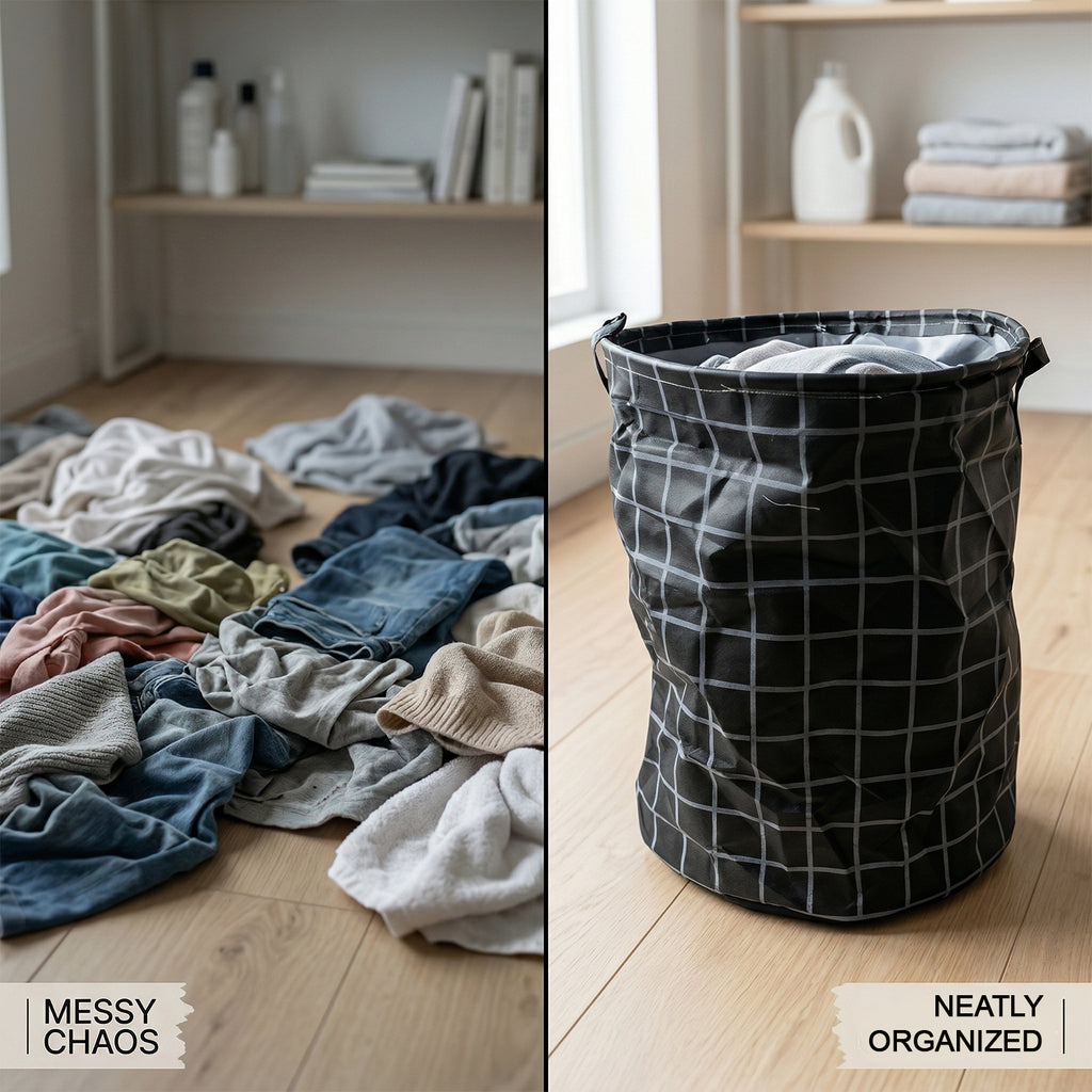 Multipurpose Foldable Laundry Storage Basket (1 Pc 44x35 Cm)
