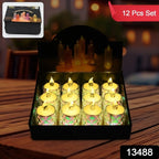 Festive Lighting For Any Occasion 12 Pack Led Tealight Candles