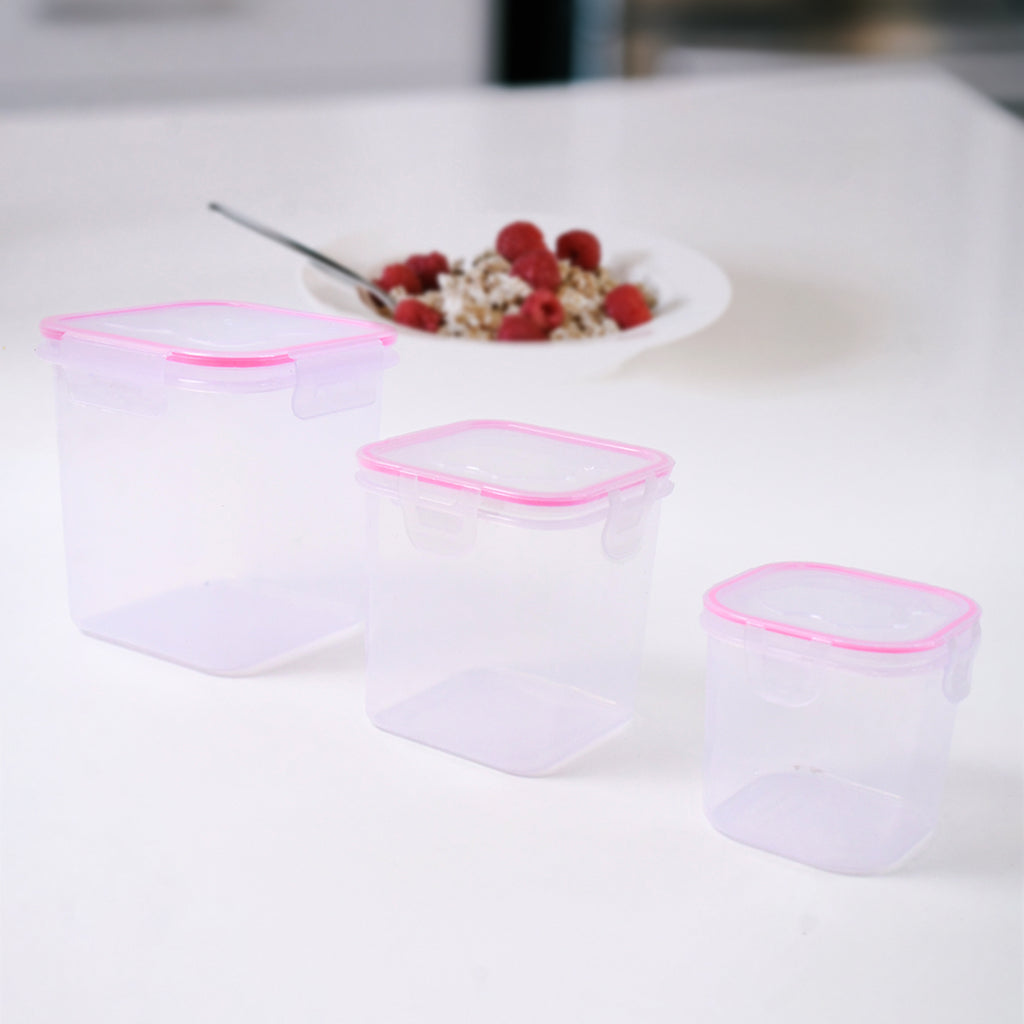 Kitchen Storage Container Set Of 3 Pcs (250 500 1000 Ml)