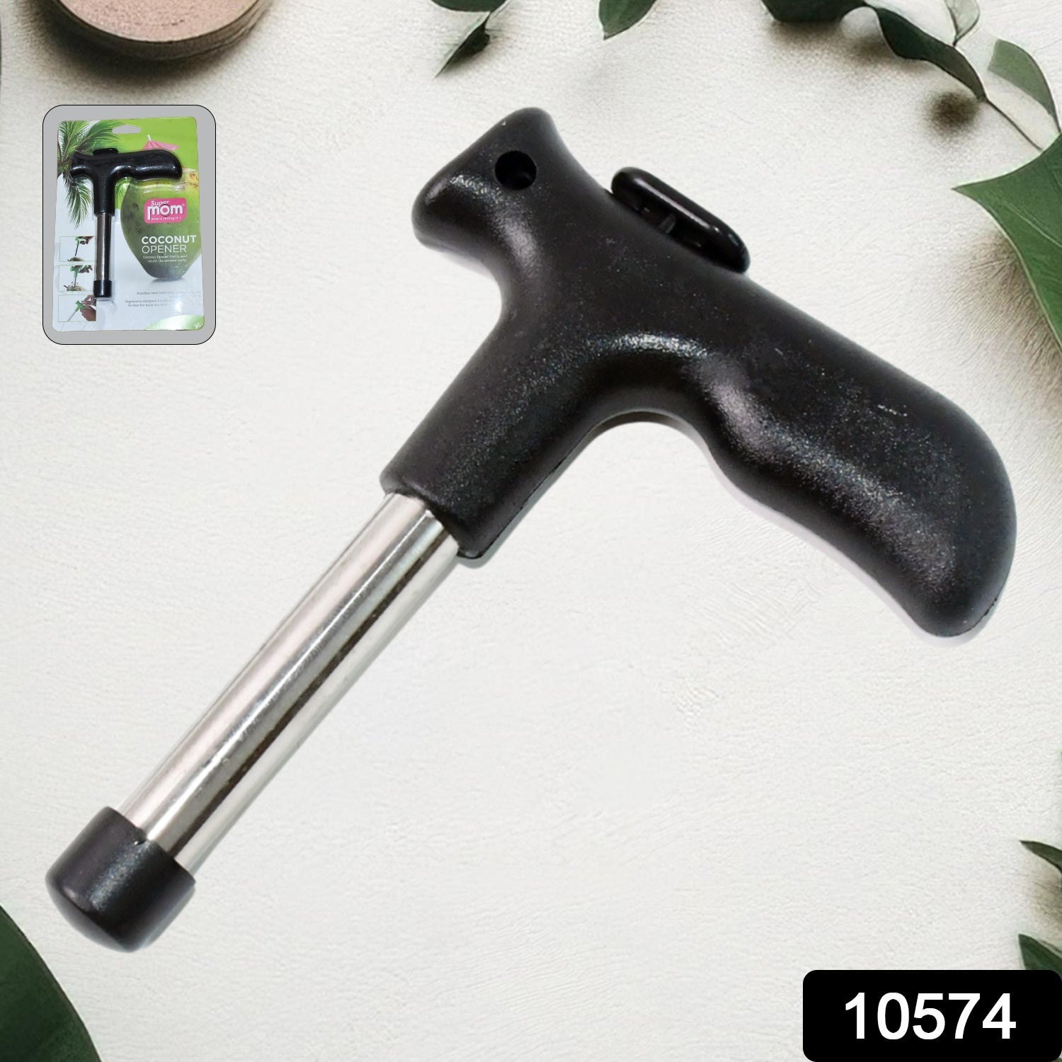 Easy-to-use coconut opening tool for kitchen use