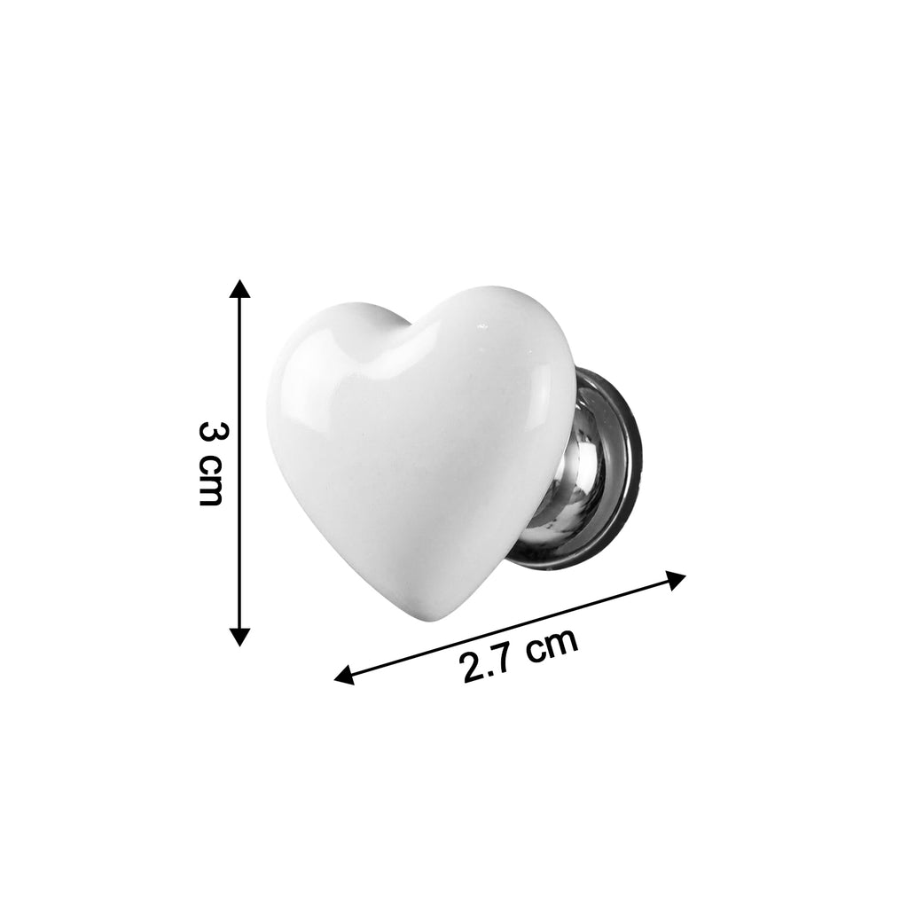 Elegant Heart Shape Toilet Flush Push Button 1 Pc