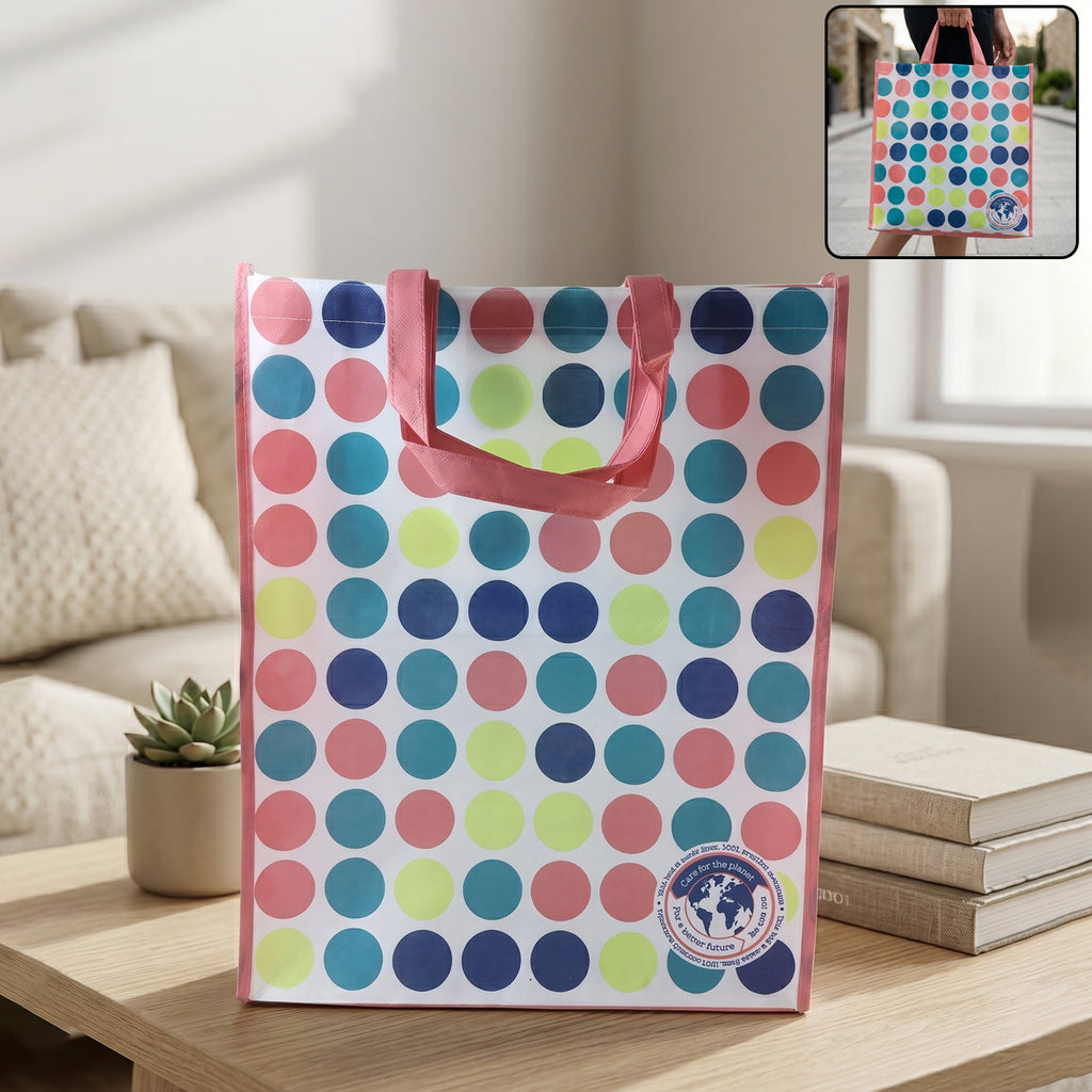 Large Multipurpose Printed Carry Hand Bag (1 Pc Big Size 50x41 Cm)