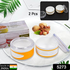 5273 Airtight Plastic Storage Container Set (2 Pieces 550ml)
