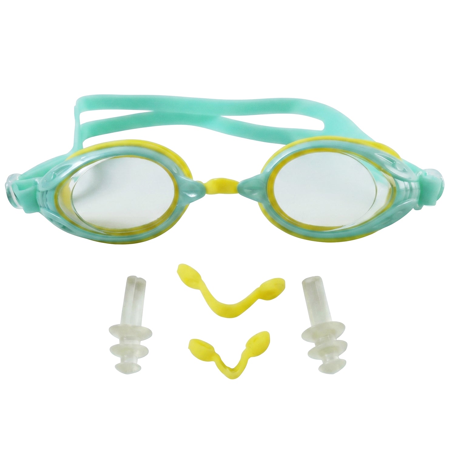 Kids Dual Color Swimming Goggles With Clear Vision Lens And Comfortable Fit  1 Pc