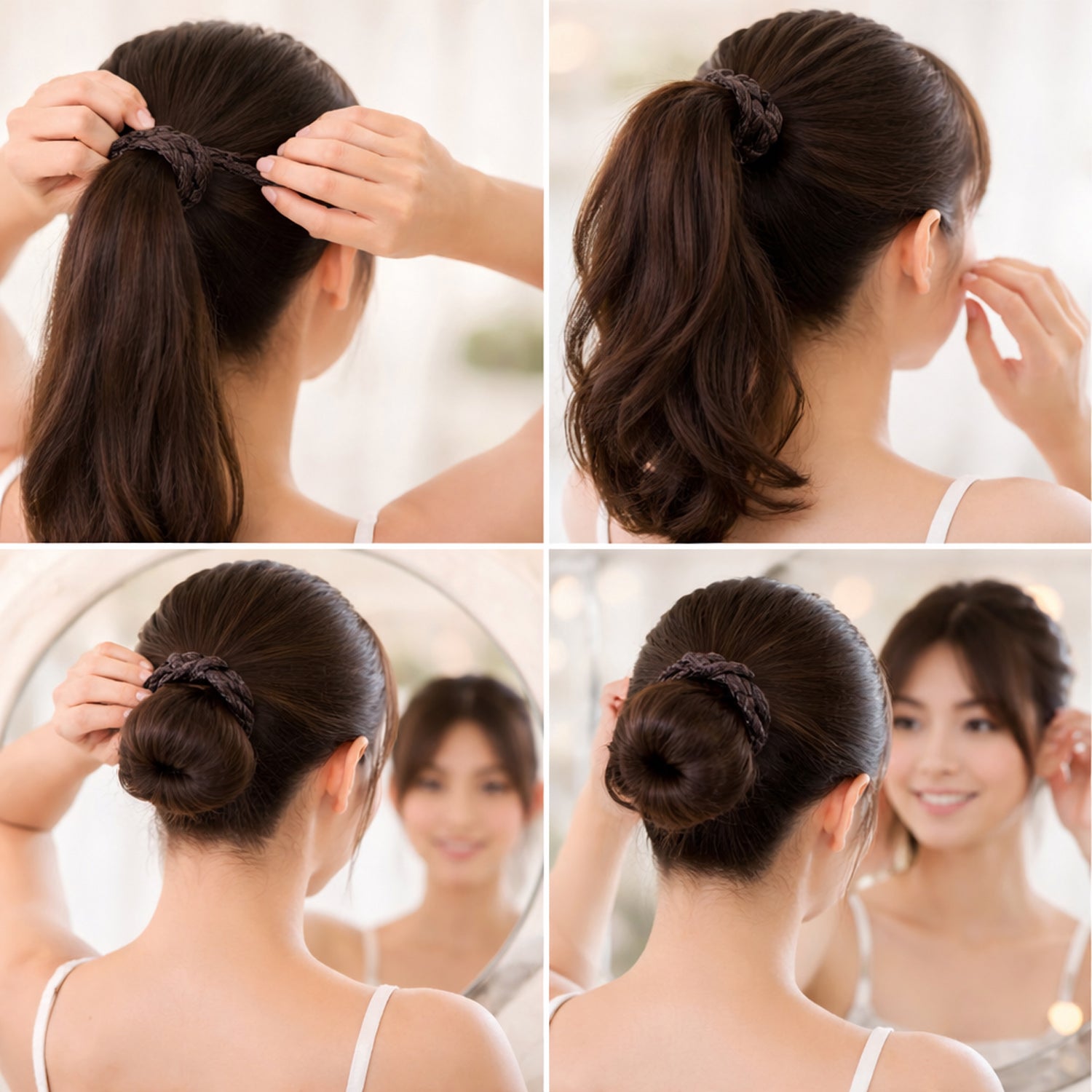 Braided Elastic Hair Bands Set (1 Set)