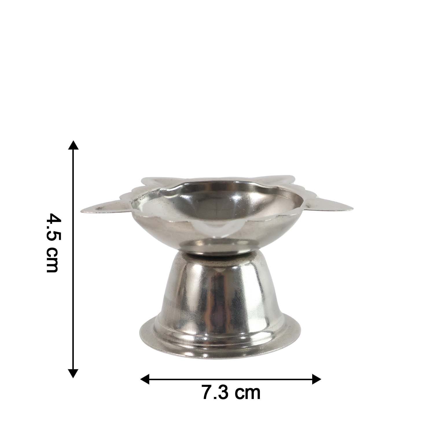 Stainless Steel Sunflower Design Diya Stand (Big Size) (1 Pc)