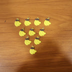 Cute Banana Shape Bag Charm Keychain Set (10 Pc)