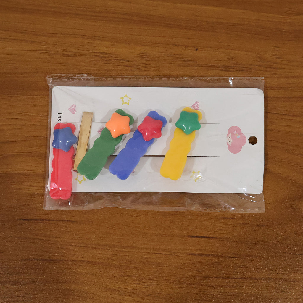 Cute Stylish Design Hair Clips Set (1 Set Mix Design)