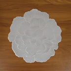 Round Floral Design Pvc Table Mat 1 Pc 36x36 Cm