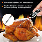Digital Food Thermometer With Lcd Display (1 Pc)