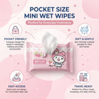 Cartoon Printed Soft Wet Wipes Pack 10 Pc (1 Pack X 10 Pc)