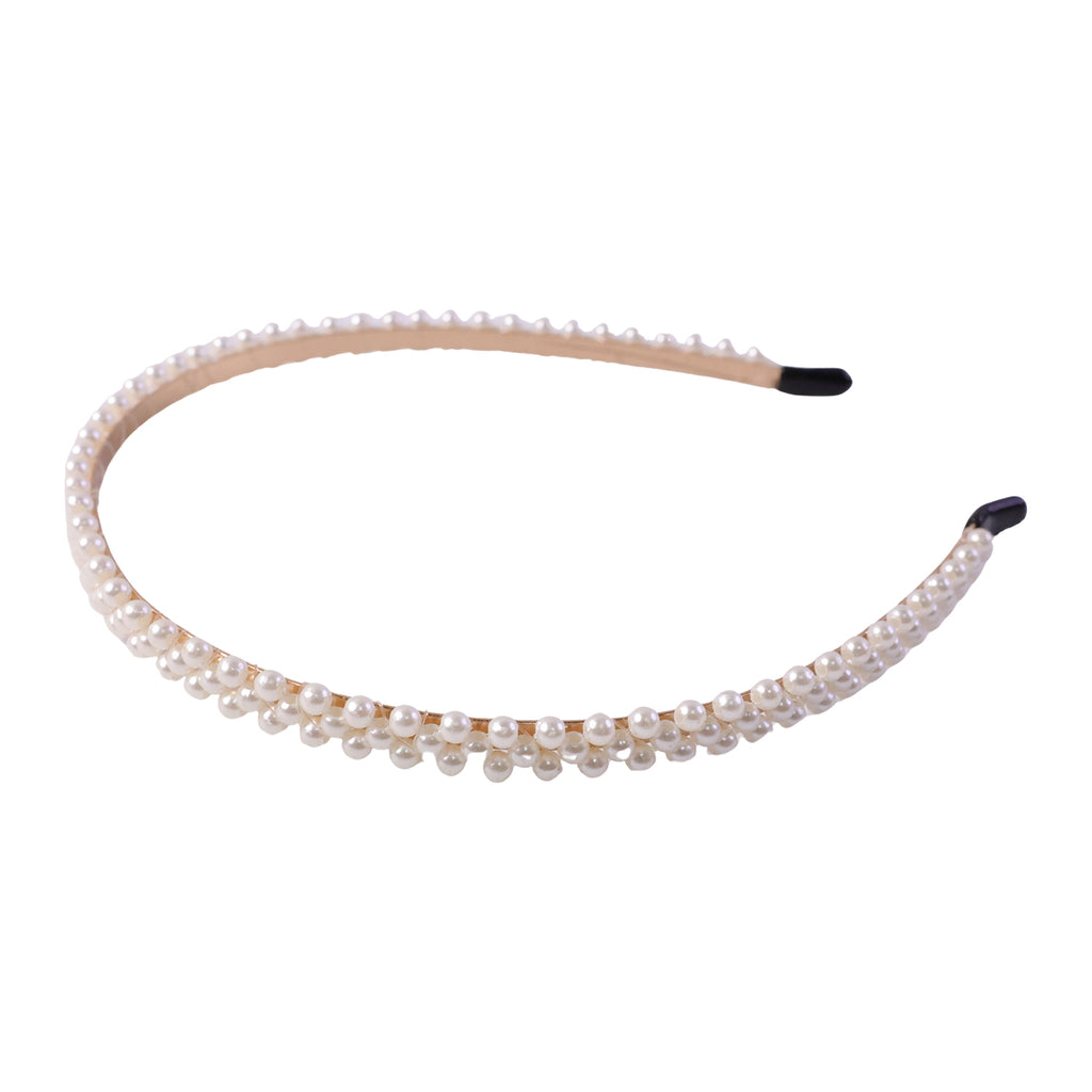 Premium Styling Pearl Embellished Stylish Hairband (1 Pc)