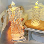 6241 Rose Candles For Home Decoration Crystal Candle Lights
