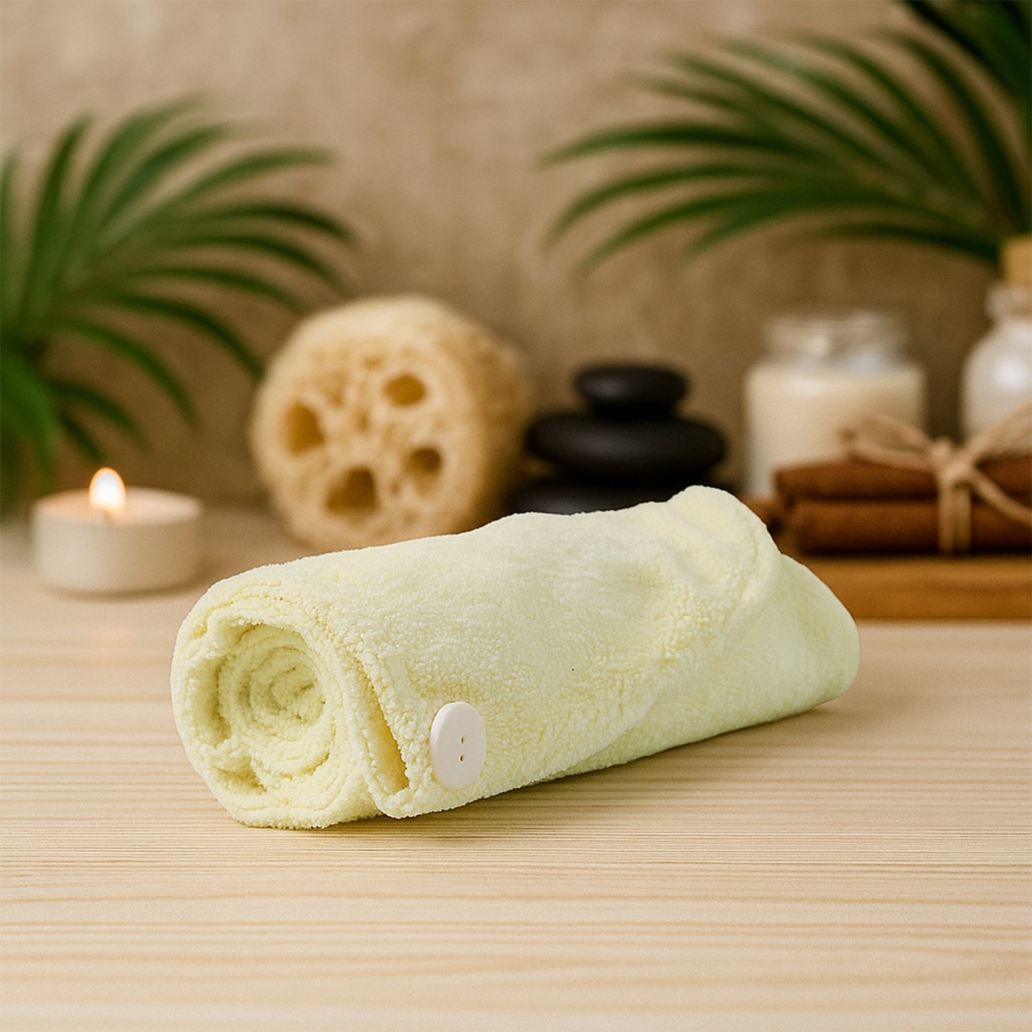 Hair Drying Towel Wrap Cap For Women (Small  1 Pc)