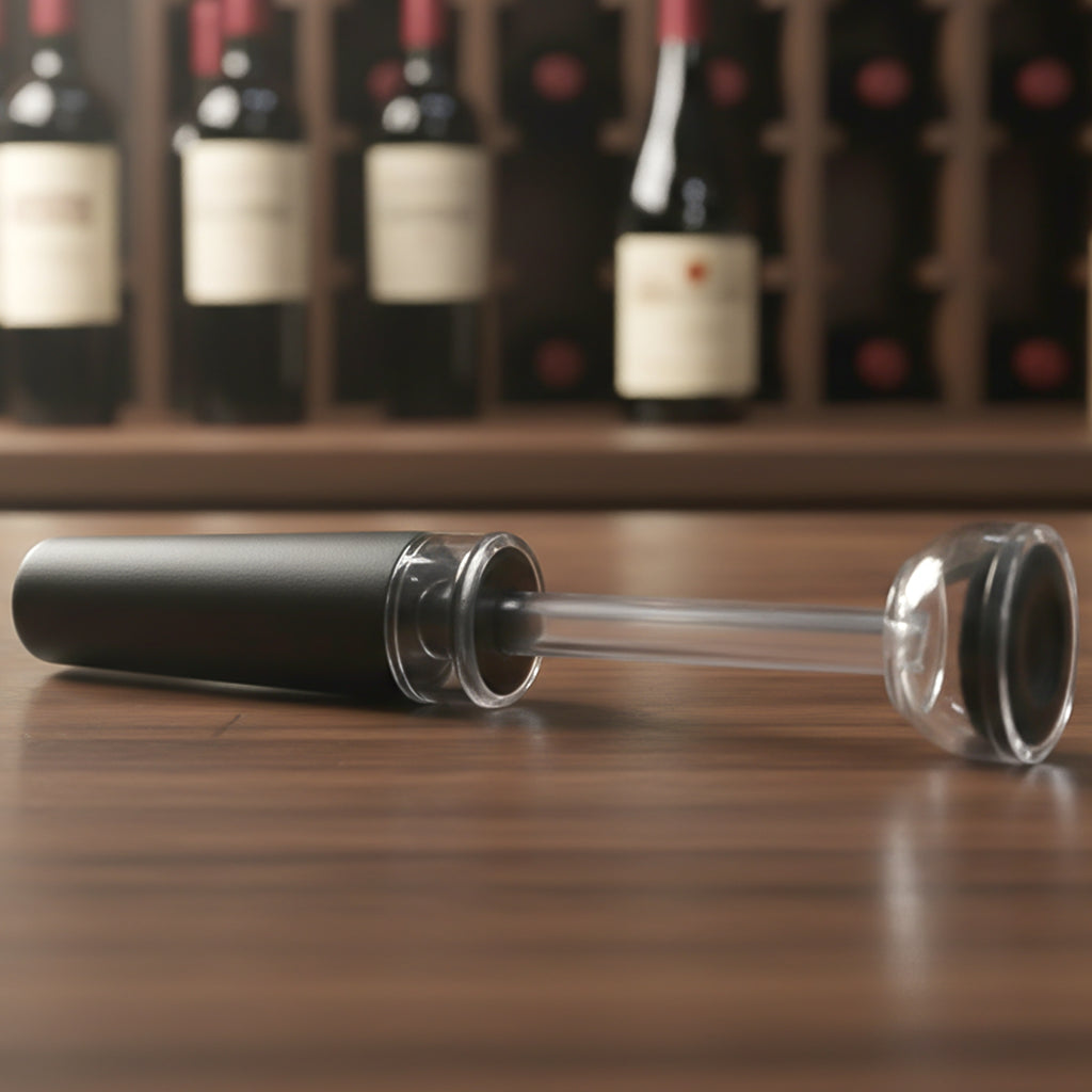 Premium Wine Poorer And Vacuum Bottle Stopper Set (2 Pc)