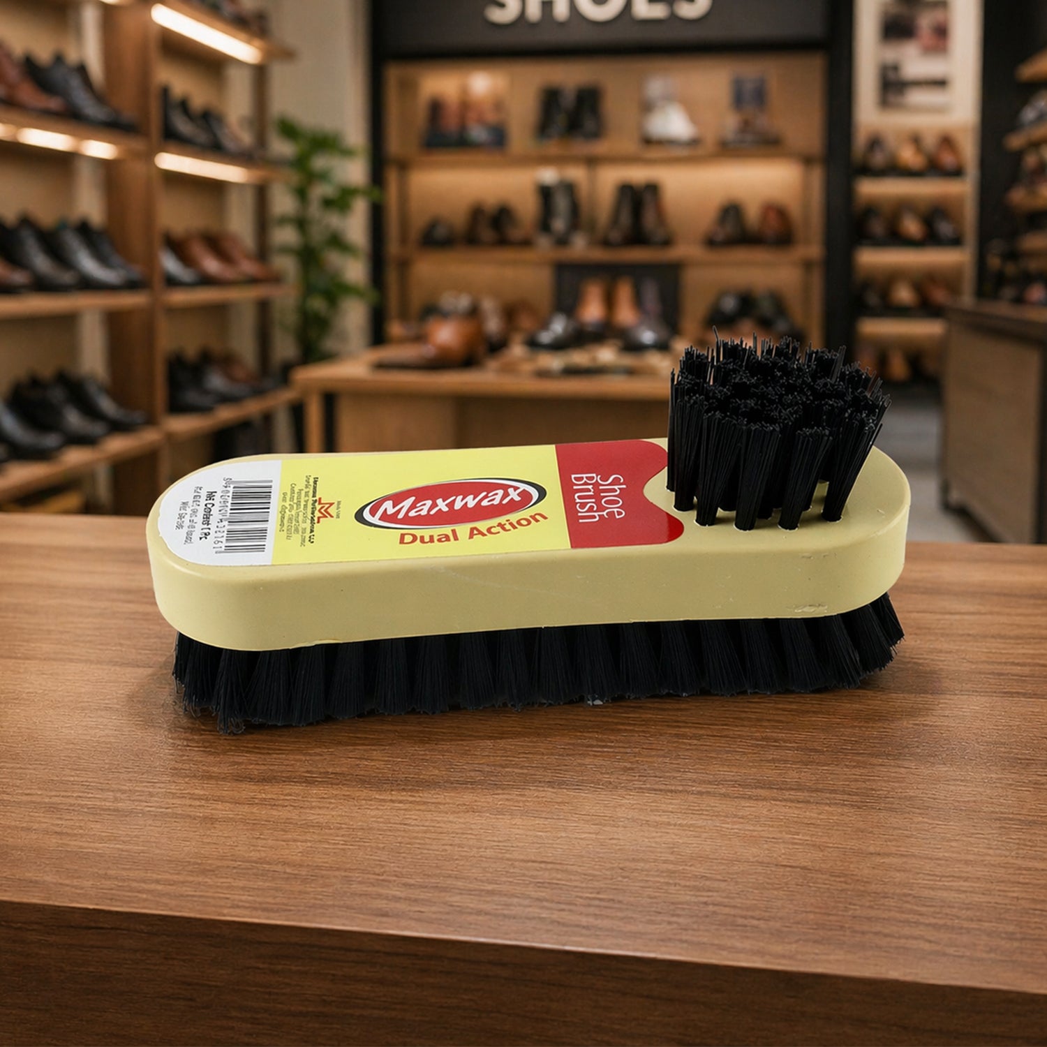 Maxwax Dual Action Shoe Cleaning Brush 2 In 1 (1 Pc)
