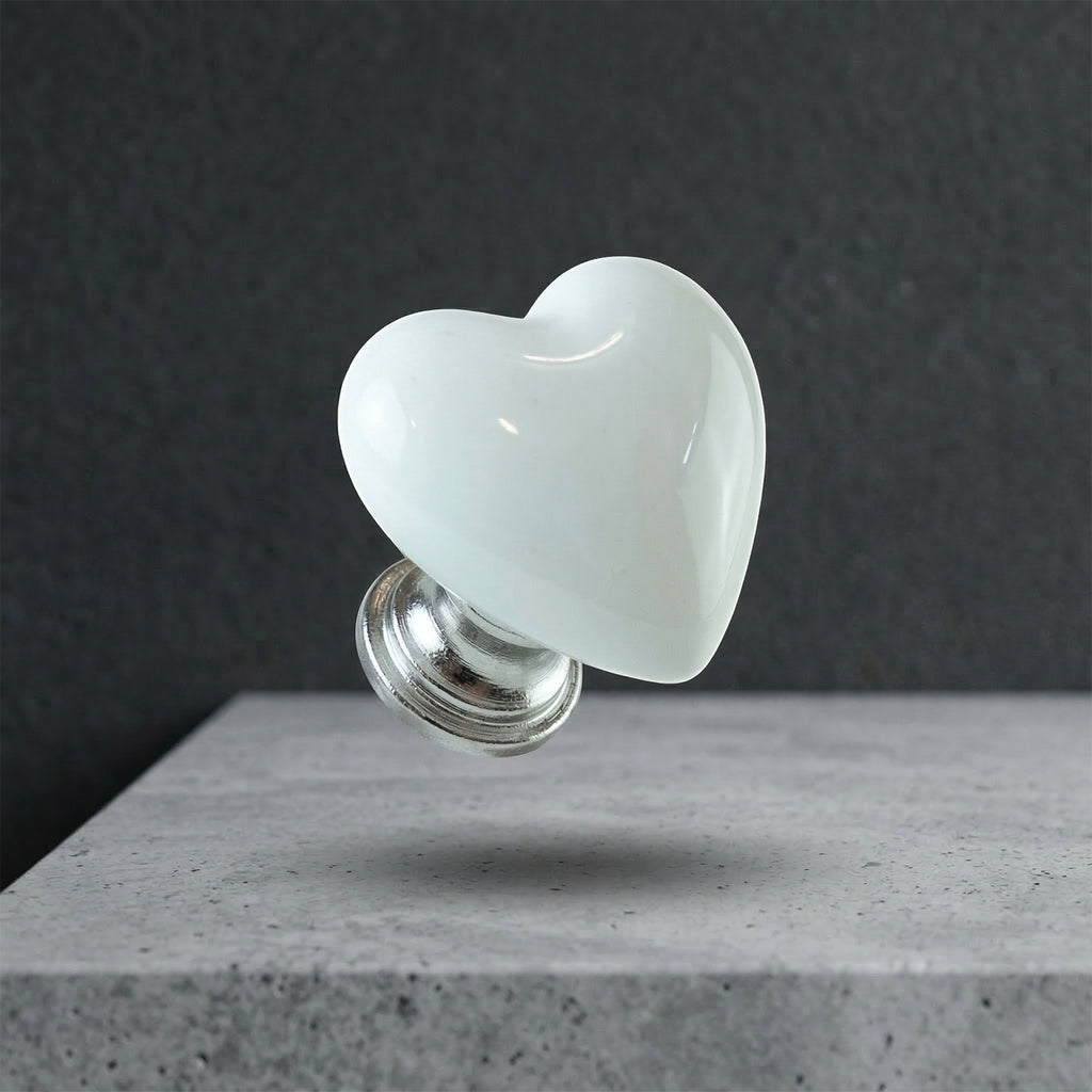 Elegant Heart Shape Toilet Flush Push Button 1 Pc