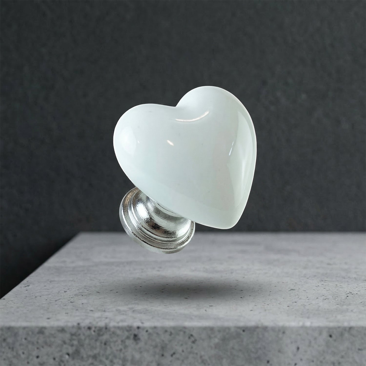 Elegant Heart Shape Toilet Flush Push Button 1 Pc