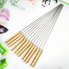 2224 Bbq Tandoor Skewers Grill Sticks For Barbecue (Pack Of 12)