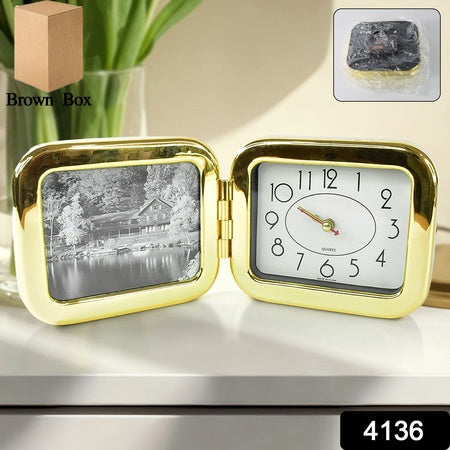 Portable Foldable Desk Clock  Space-saving And Stylish (1 Pc)