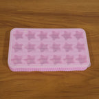 18 Grid Star Shape Ice Cube Tray With Lid (1 Pc)