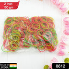 Rubber Band For Officehome And Kitchen Accessories Item Products Elastic Rubber Bands Flexible Reusable Nylon Elastic Unbreakable For Stationery School Multicolor
