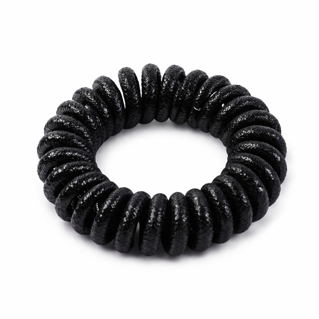 Soft Stretchable Telephone Wire Style Hair Bands Set (1 Pc)