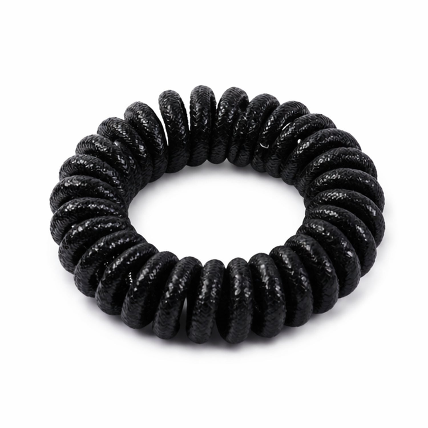 Soft Stretchable Telephone Wire Style Hair Bands Set (1 Pc)