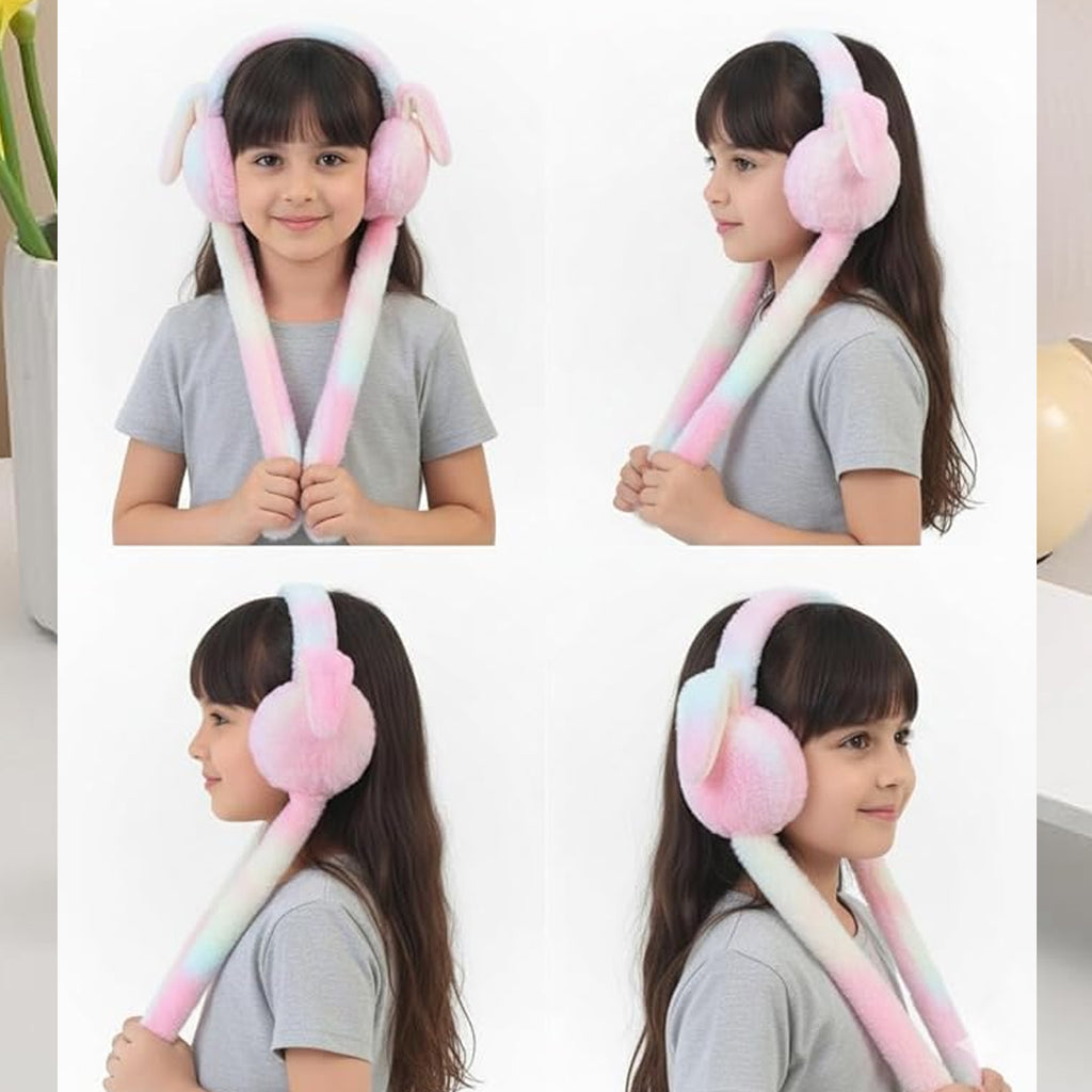 Soft Plush Winter Earmuffs For Kids (1 Pc)