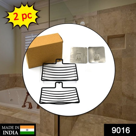 9016 Wall M 2 Pc Soap Rack Used In All Kinds Of Places Household And Bathroom Purposes For Holding Soaps.