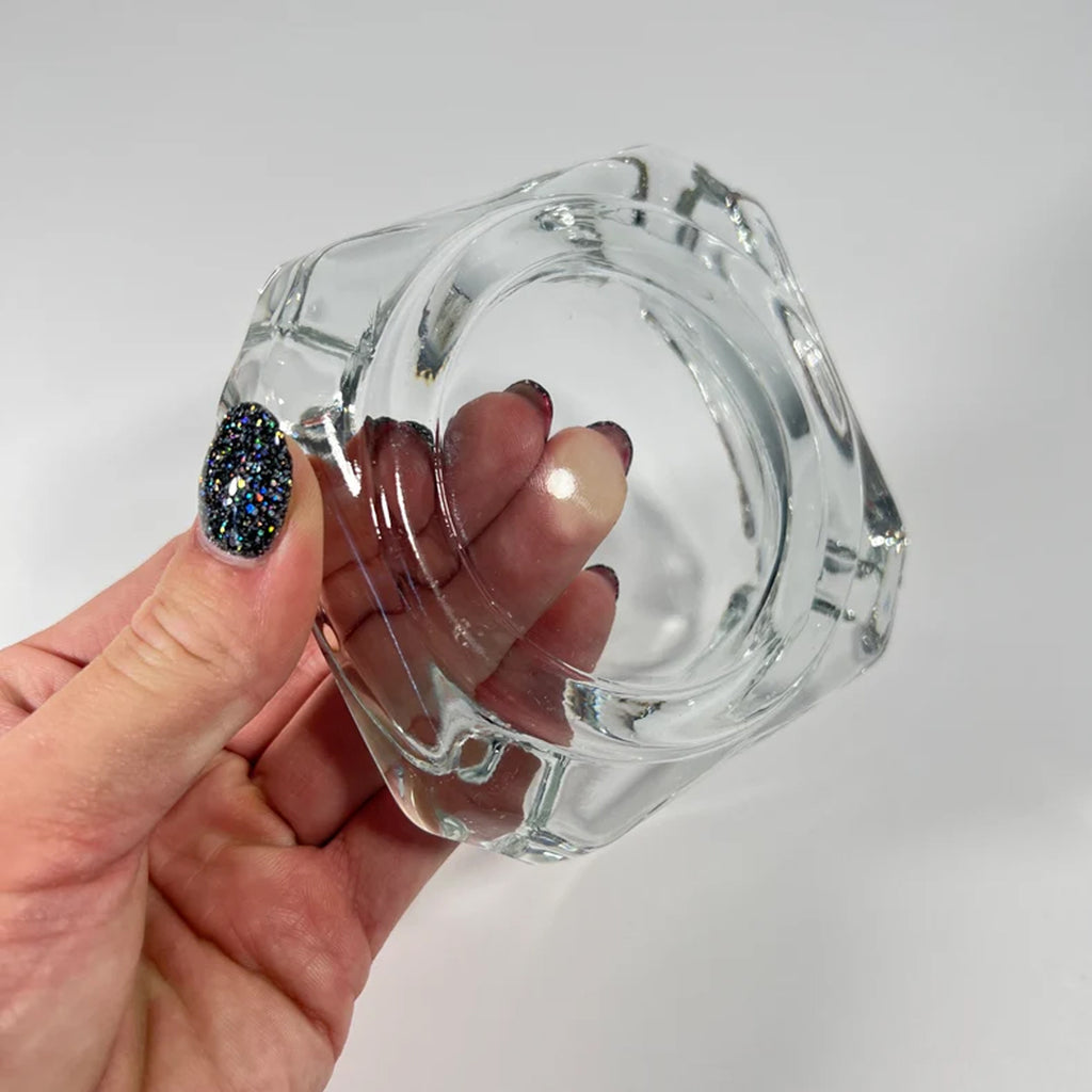 4064 Glass Brunswick Crystal Quality Cigar Cigarette Ashtray Round Tabletop For Home Office Indoor Outdoor Home Decor