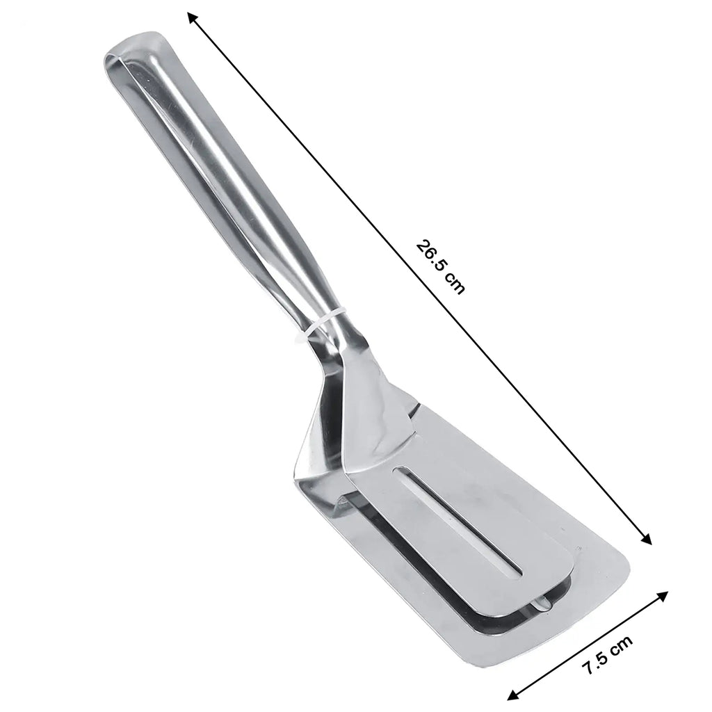 2918 Multifunction Cooking Serving Turner Frying Food Tong. Stainless Steel Steak Clip Clamp Bbq Kitchen Tong.