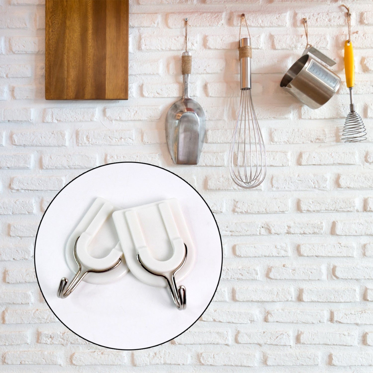 0499 Multipurpose Strong Small Stainless Steel Adhesive Wall Hooks