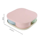 7151 Candy Box Large Capacity Space-saving Compartment Design Creative Divided Food Fruit Plate For Living Roomfruit_candy_box_4comp