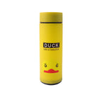 Cute Cartoon Design Frosted Glass Water Bottle With Leak Proof Lid (450 Ml)